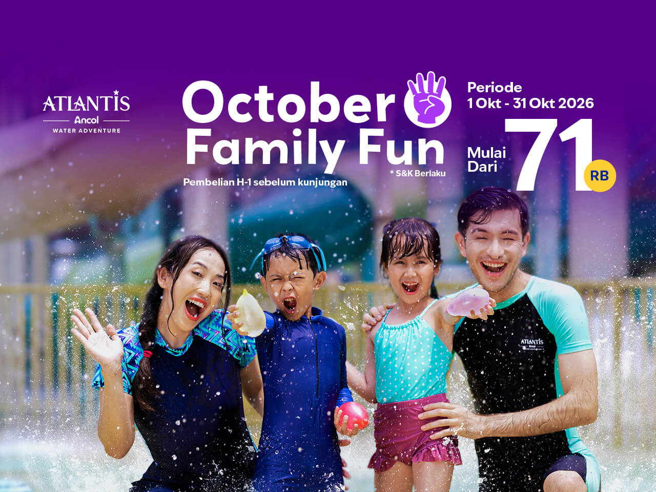 October Family Fun, Waktunya Seru-Seruan di Atlantis!